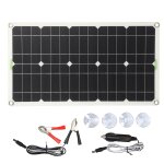 Kit de chargeur solaire en silicium monocristallin flexible portatif de panneau solaire de 100w pour ...