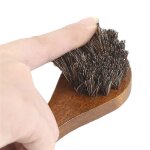 Kit de cirage de brosse a chaussures en crin de cheval, kit de cirage de chaussures, outil de nettoyage ...