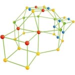 Kit de construction cabane enfant - construis ton ch�teau fort - 175 pi�ces