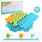 Kit de construction de chteau, tunnel, tente, fort educatif, jouet de bricolage pour enfants