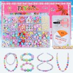 Kit de construction de collier fait a la main, 24 ceintures, jouets de bricolage pour filles, artisanat ...