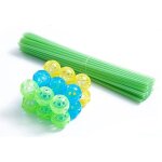 Kit de construction pour enfants, jouets de construction lumineux, 120 pices, chteau vide, btiments, ...