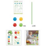 Kits de construction de fort pour enfants, 155 pi�ces, tiges de construction, balles, construction de ...