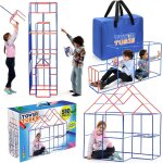 Kit de construction de fort pour enfants - 510 pices - jouets cratifs pour garons et filles de 5, ...
