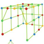 Kit de construction de fort pour enfants, kits de construction de forts, chteau, tunnels, tente de jeu, ...