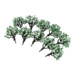 Kits de construction de maquettes d'arbres peints a l'echelle 10x1:200, scène de paysage avec fleurs Kits de construction de maquettes d'arbres peints a l'echelle 10x1:200, scène de paysage avec fleurs