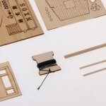 Kit de construction de maquettes de bateau en bois, jouets pour enfants, bricolage, cadeaux, 1:30