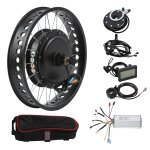 Kit de conversion de roue arrire de vlo lectrique 48v 1500w 20 pouces, pneus larges, avec contrleur ...