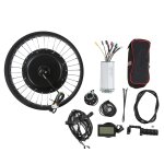 Kit de conversion de vlo lectrique avec roue arrire  pneus larges de 20 pouces, 48v, 1500w, avec ...