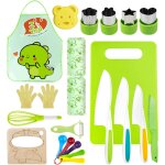 Kit couteaux scurit de cuisine pour enfants - 16 pices couteau montessori enfants pour couper et cuire ...