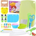 Kit couteau scurit de cuisine pour enfants, couteau montessori enfants pour couper fruits, lgumes ...