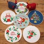 Kits cr�atifs de broderie de no�l, 1 pi�ce, bricolage, artisanat fait a la main, pour les tout - petits, ...