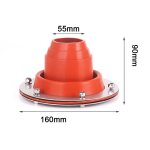 Kit de cric de pole pour tente, toit flexible, tube de toiture en mtal en silicone, clignotant, rsistance ...