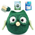 Kit de crochet diy kit de crochet hibou avec aiguilles de a tricoter poupe en peluche facile
