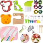 Kit cuisine enfant couteau, ustensiles cuisine, couteaux montessori, gants de protection, planche  dcouper, ...