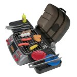 Kit de cuisine pour enfants, mini four a barbecue electrique, ensemble de cuisine amusant, accessoires ...