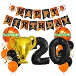 Kit de dcoration pour 20e anniversaire sur le thme du basket - ball - ballons gonflables - dcoration ...