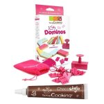Kit dominos pour biscuits et p�te a sucre + 1 stylo chocolat offert