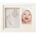 Kit d'empreintes 3d pour mains et pieds - cadre souvenir scuris pour naissances et baptmes