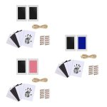 Kit d'empreinte de bb kit d'impression de main tampon d'encre non toxique carte d'impression cadre ...