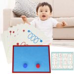 Kit d'entranement avec stylet montessori, apprentissage prcoce, moteur fin, impression double face, ...