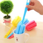 Kit d'ponge de nettoyage rotative a 360 degrs, 5 pices, bec verseur, tasse, brosse, bouteille, lavage ...