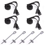 Kit de fixation trampoline 4pcs - ancrage - kit universel pour toutes les marques de trampolines - gris ...