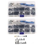 Kit de fixation a vis m2 m3, cl� a manchon crois�, bras pivotant, broches pour wltoys 144001 124019 124018 ...