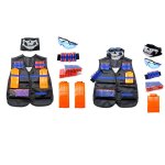 Kit de gilet avec lunettes de fléchettes à clip pour enfants, lanière de poignet pour n - strike, accessoires ... Kit de gilet avec lunettes de fléchettes à clip pour enfants, lanière de poignet pour n - strike, accessoires ...