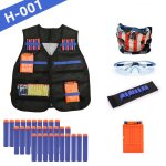 Kit de gilet tactique pour enfants, série de pistolets nerf, recharge de fléchettes, clips de recharge, ... Kit de gilet tactique pour enfants, série de pistolets nerf, recharge de fléchettes, clips de recharge, ...