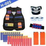 Kit de gilet tactique pour enfants, série de pistolets nerf, recharge de fléchettes, clips de recharge, ... Kit de gilet tactique pour enfants, série de pistolets nerf, recharge de fléchettes, clips de recharge, ...