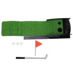 Kit de golf de bureau, mini tapis d'entranement portable, cadeau de bureau, avec 1 stylo putter