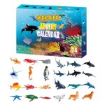Kit de jouets animaux marins, compte � rebours de no�l 24 jours, calendrier de l'avent, bricolage, accessoires ...