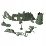 Kit de jouet de modele de clôture militaire assemblage de bricolage Kit de jouet de modele de clôture militaire assemblage de bricolage