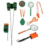 Kit de jouets d'ext�rieur pour enfants, ensemble de 12 jouets d'aventure de camping, kit d'explorateur ...