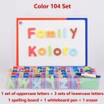 Kit de lettres de l'alphabet magnétiques, avec tableau magnétique, lettres de l'alphabet en mousse, pour ... Kit de lettres de l'alphabet magnétiques, avec tableau magnétique, lettres de l'alphabet en mousse, pour ...