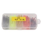 Kit de leurres de pche  appts souples, avec crochets  manivelle en acier inoxydable, queue en t artificiel ...