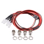 Kits de lumi�res led blanches pour voitures rc, 4 pi�ces, 5mm, pour axial scx10 hpi axial traxxas 1 / ...