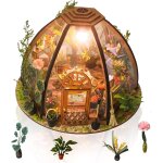 Kit de maison de poup�e miniature bricolage, kit de petite maison avec meubles, mini