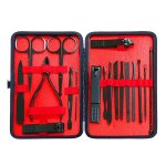 Kit de manucure, coupe - ongles, kit de pdicure 19 en 1, ciseaux a ongles professionnels, kit de toilettage ...