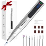 Kit manucure electrique professionnel sans fil, lime a ongles 30000 rpm avec 8 embouts, ponceuse rechargeable ...