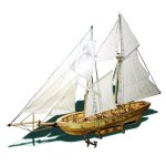 Kit de maquette de bateau en bois pour enfants, echelle a assembler, bricolage, dcoration de la maison, ...