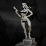 Kits de maquettes en r�sine 1 / 24 75mm, figurine beaut� incolore, assemblage autonome, 2745 et i1x4