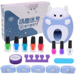 Kit de maquillage pour enfants, machine a ongles, vernis, tampon, manucure, jouet princesse Kit de maquillage pour enfants, machine a ongles, vernis, tampon, manucure, jouet princesse