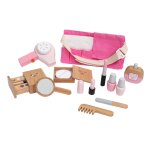 Kit de maquillage pour filles, 12 pi�ces, salon de beaut� en bois, jouets de maquillage, coiffure