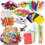 Kit de matériel artisanal pour enfants, fournitures de matériel de bricolage, kit de matériel de boutons ... Kit de matériel artisanal pour enfants, fournitures de matériel de bricolage, kit de matériel de boutons ...