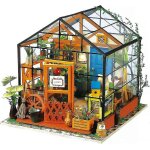 Kit de meubles miniatures en bois pour maison de poupée a monter soi - même, mini serre avec led, cadeau ... Kit de meubles miniatures en bois pour maison de poupée a monter soi - même, mini serre avec led, cadeau ...