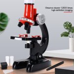 Kit de microscope led 1200x, jouet educatif en science a l'�cole et a la maison, microscope biologique ...