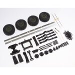 Kits de montage de chssis de remorque de voiture rc, pices de camion wpl 1 / 16 6wd