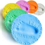 Kit de moulage d'empreinte digitale et de main parent - enfant, soins en argile molle pour bbs, schage ...